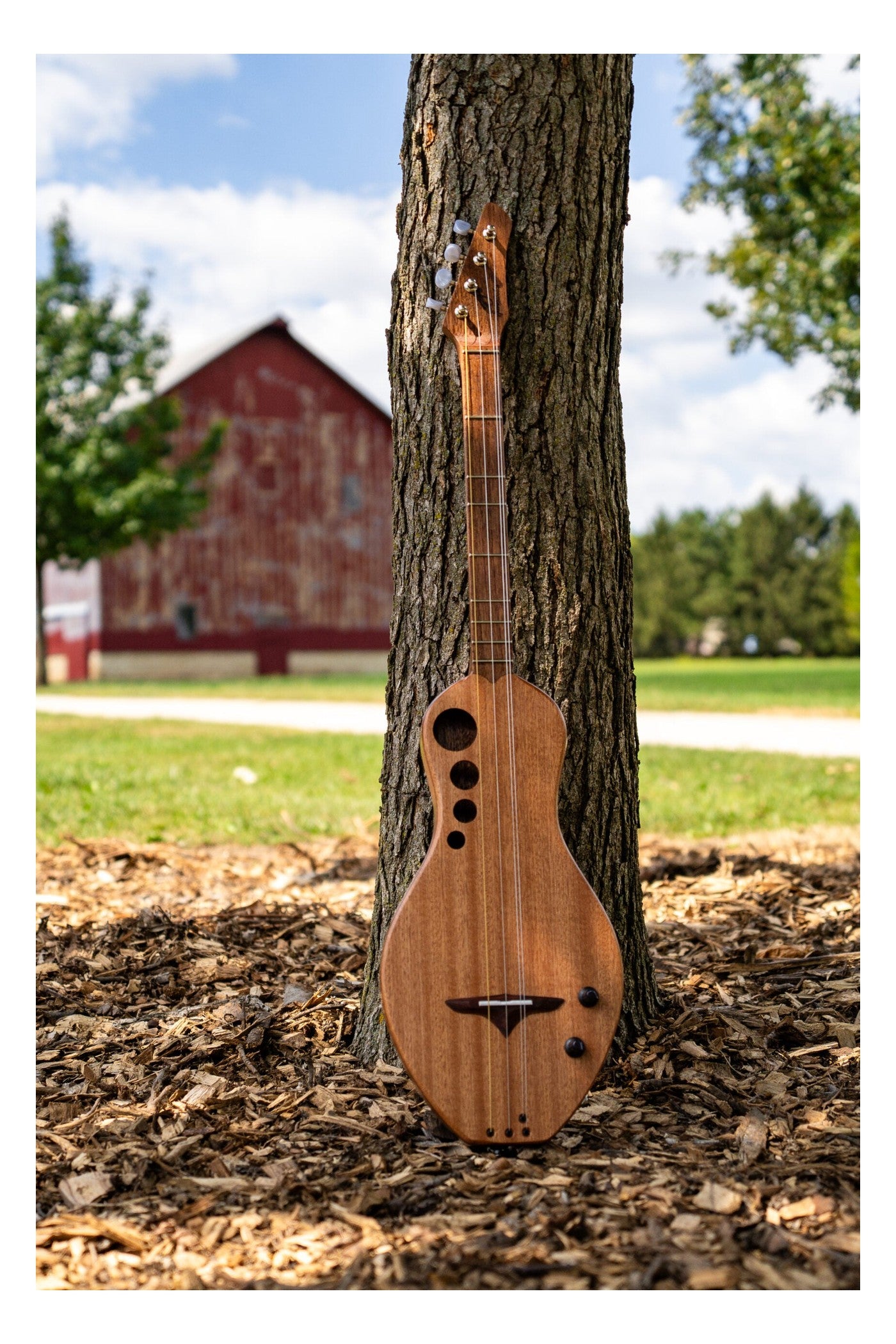 the Boondocker D2 Sapele Dulcimer Electric/Acoustic 4-String w/Boondocker Top (MADE IN USA)