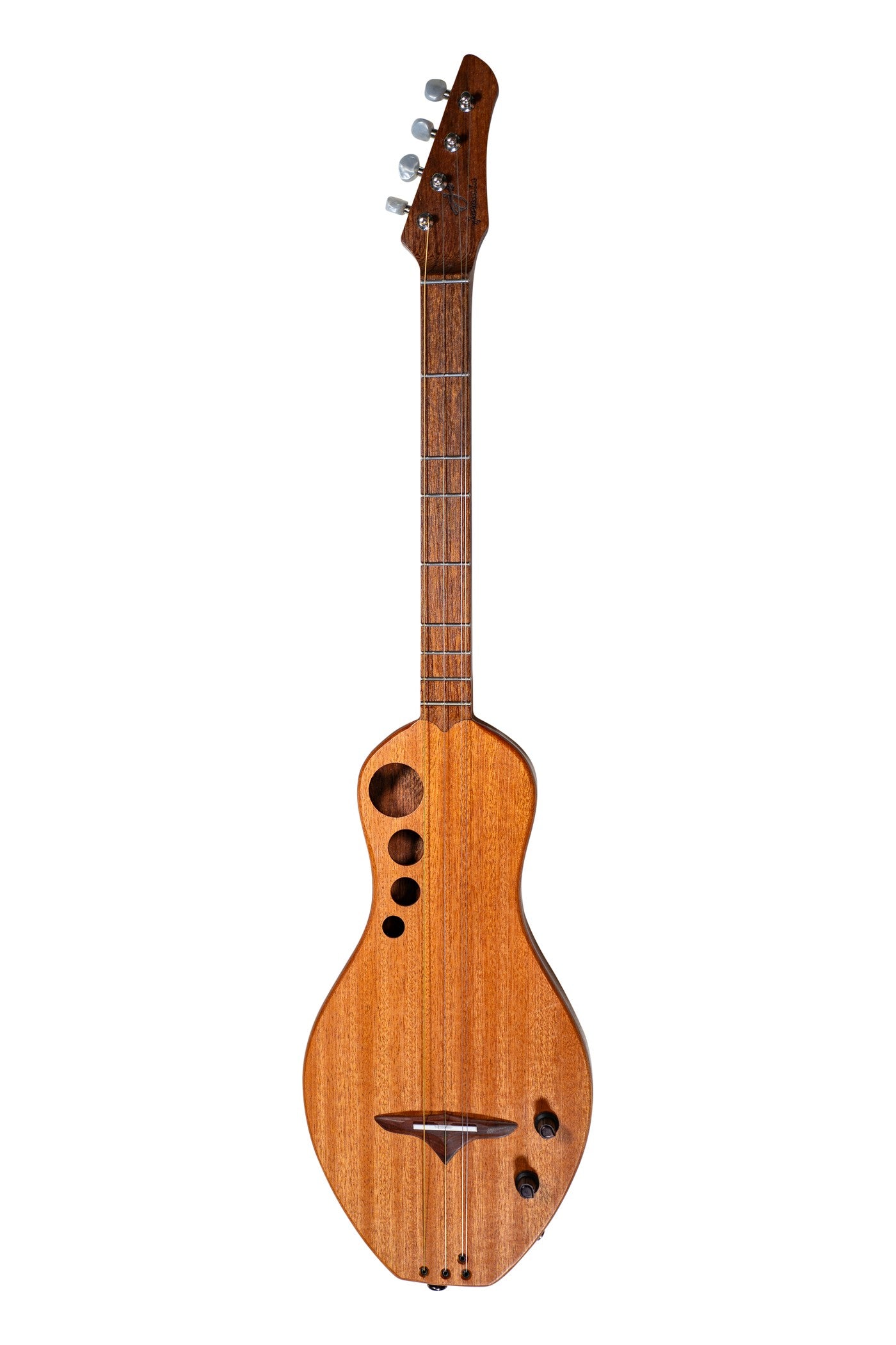 the Boondocker D2 Sapele Dulcimer Electric/Acoustic 4-String w/Boondocker Top (MADE IN USA)