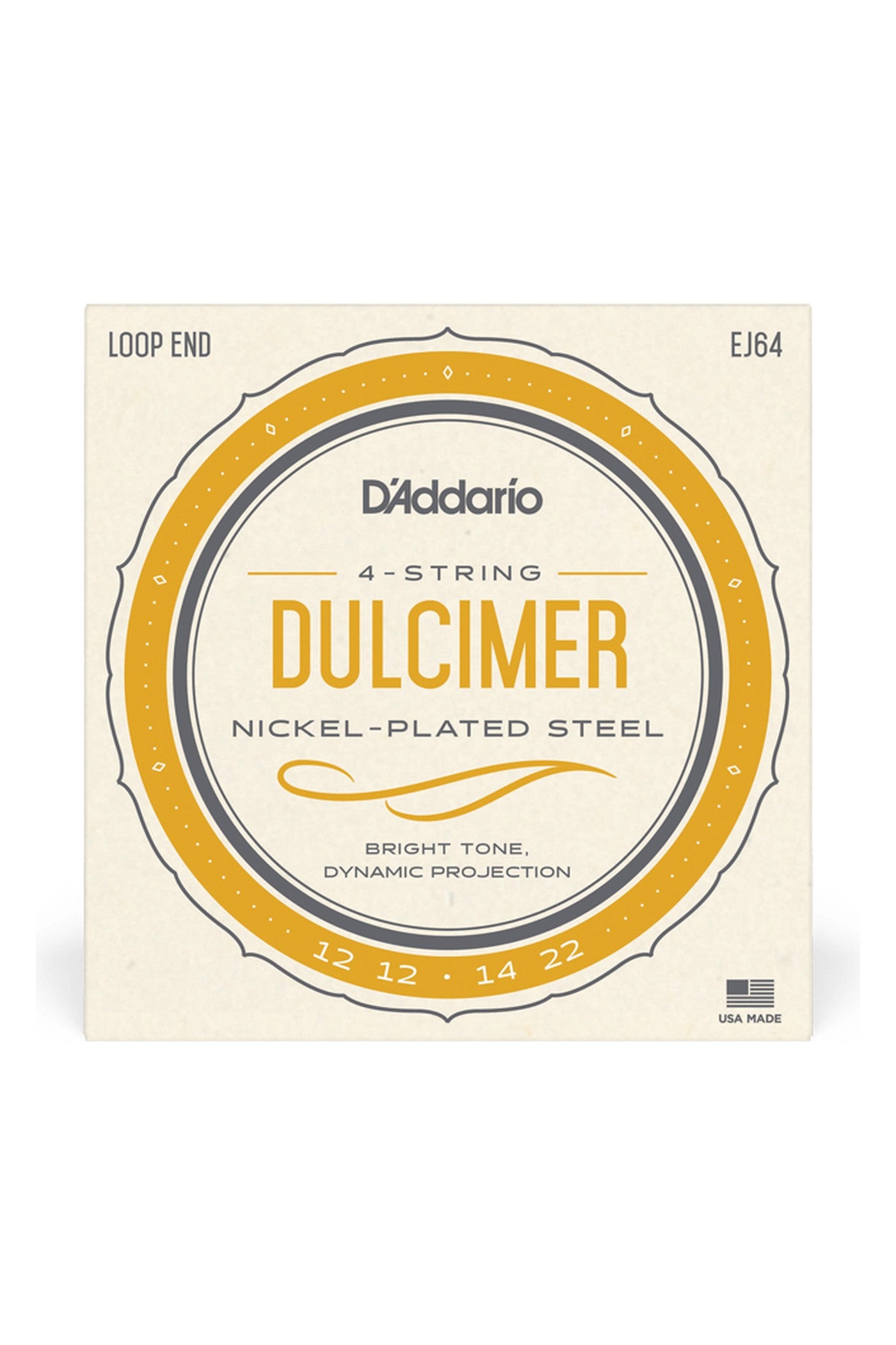 D'Addario EJ64 4-String Dulcimer Strings