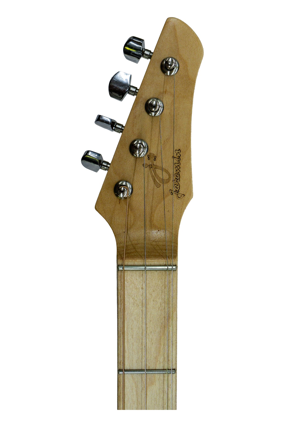 Boondocker Trailhead headstock and upper fretboard, front