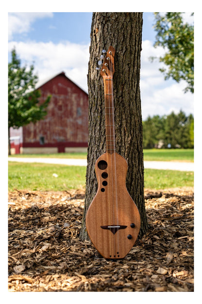 the Boondocker D2 Sapele Dulcimer Electric/Acoustic 4-String w/Boondocker Top (MADE IN USA)