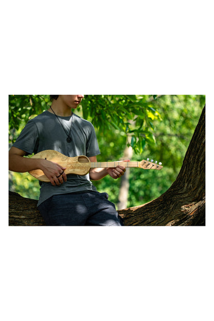 the Boondocker D2 Maple + Spruce Dulcimer Acoustic 4-String w/Henna Top (MADE IN USA)