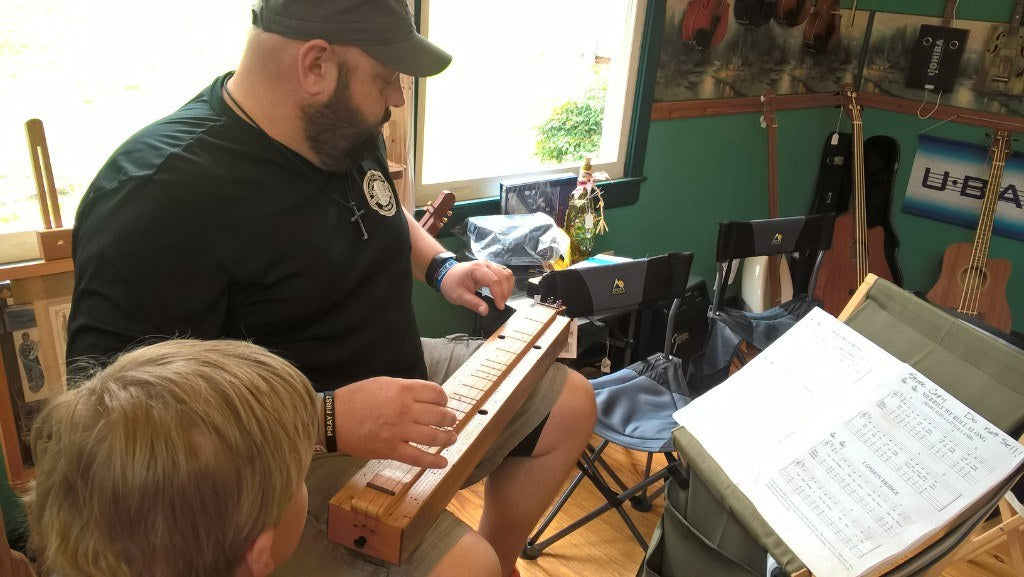 An afternoon at Wood-N-Strings.